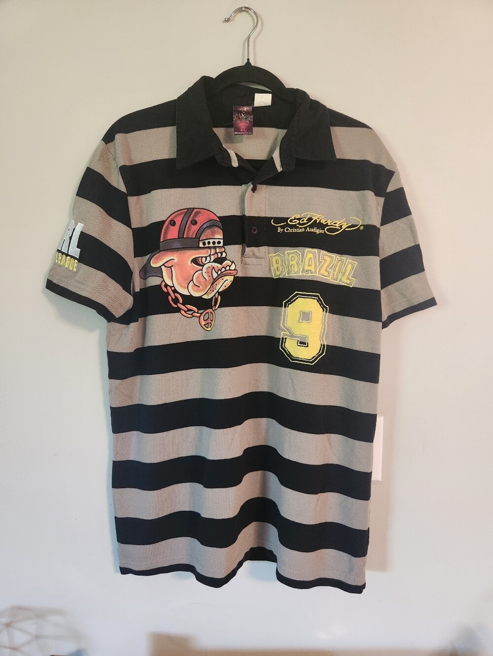 Vintage Ed Hardy Brazil #9 Polo Shirt